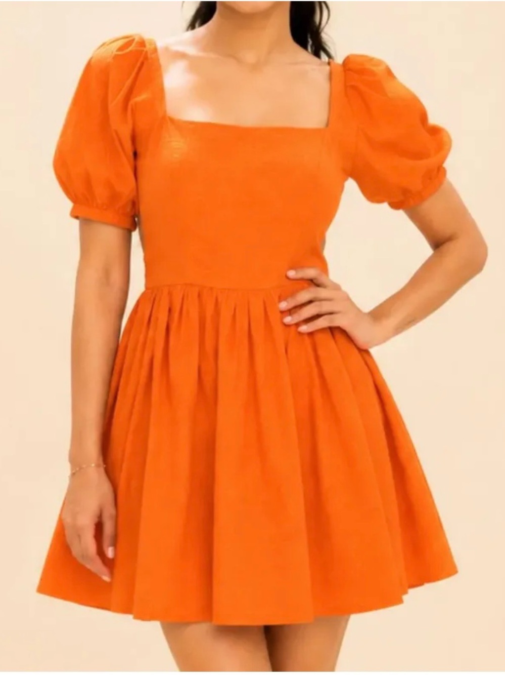 Fashion Summer Trendy Fit & Flare Boho Mini Puss Sleeve Dress